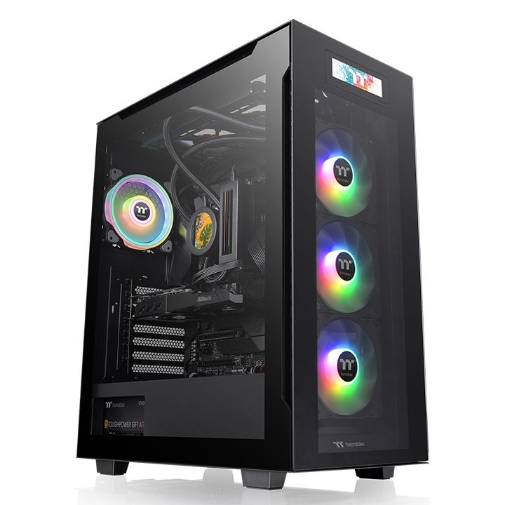 Thermaltake Divider 550 TG Ultra Mid Tower Chassis Tempered Glass Black