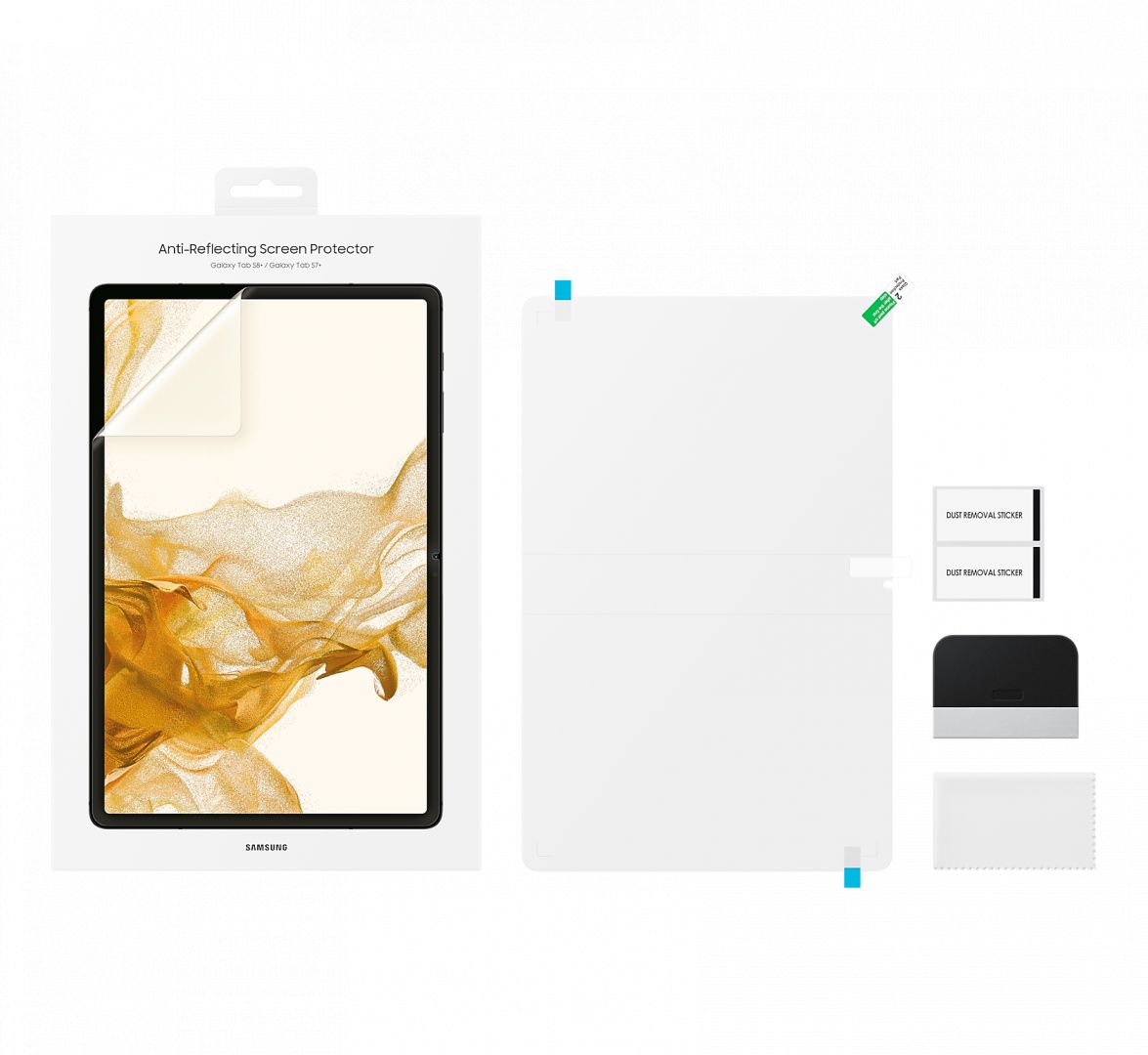 Samsung Tab S8+ Screen Protector film Transparent