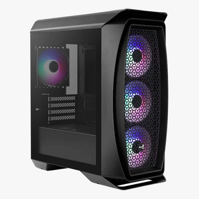 Aerocool Aero One Mini Frost RGB Tempered Glass Black