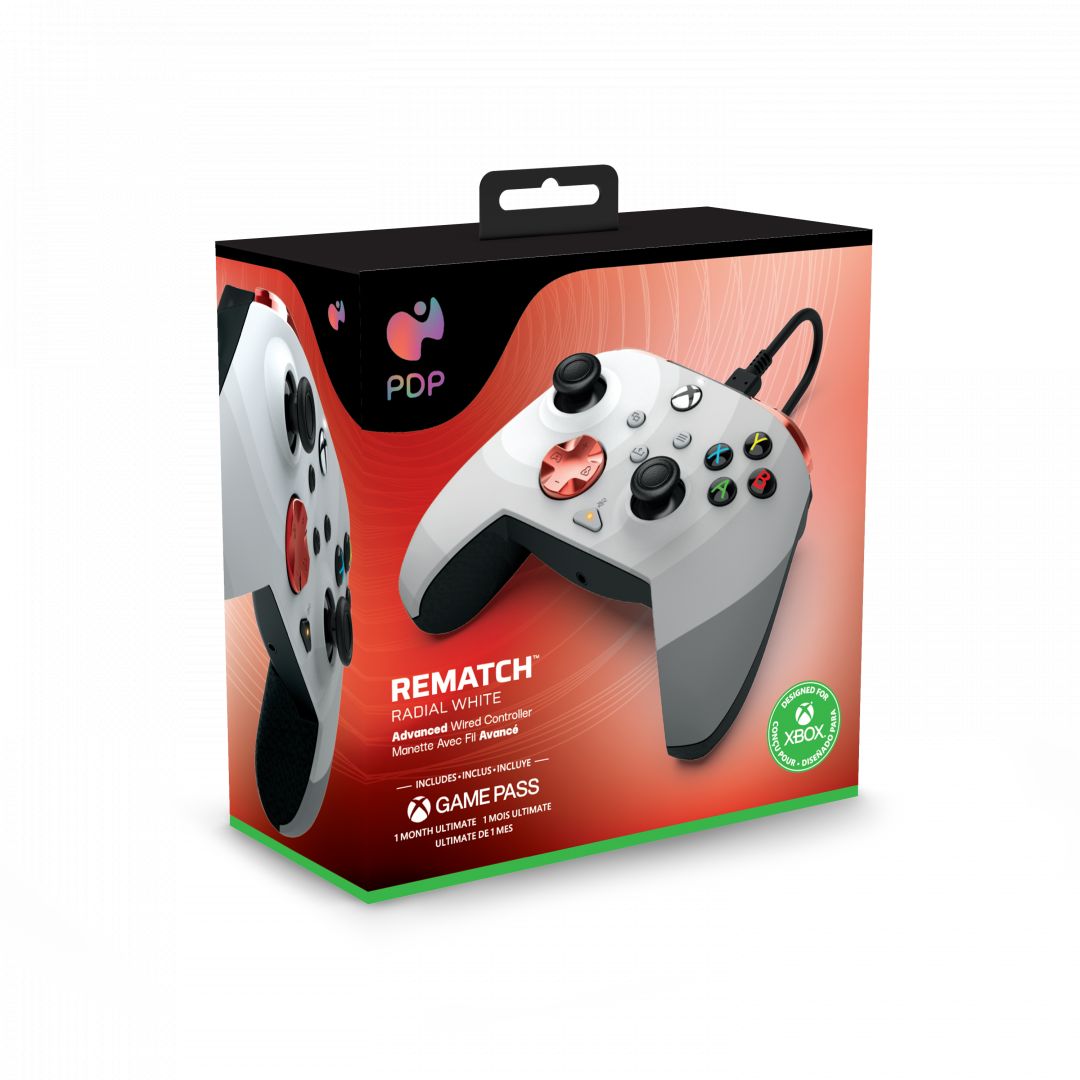 PDP Xbox Series X/S & PC USB Gamepad REMATCH Radial White