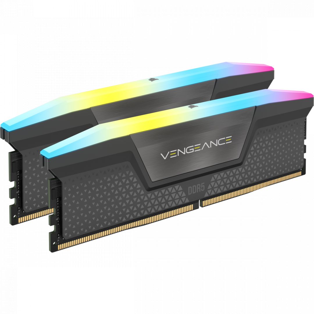 Corsair 64GB DDR5 5200MHz Kit(2x32GB) Vengeance RGB AMD Expo Black