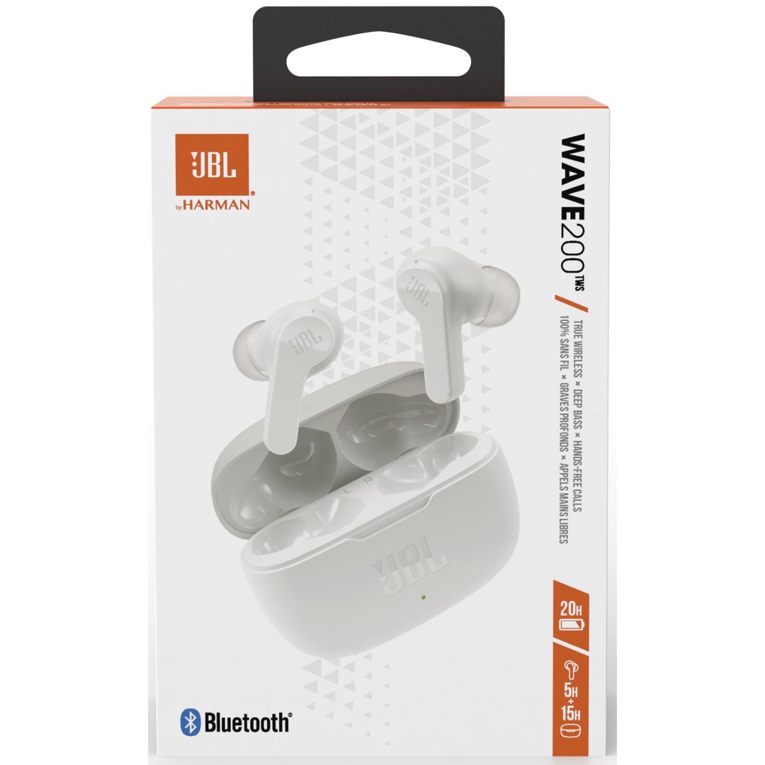 JBL Wave 200 True Wireless Bluetooth Headset White