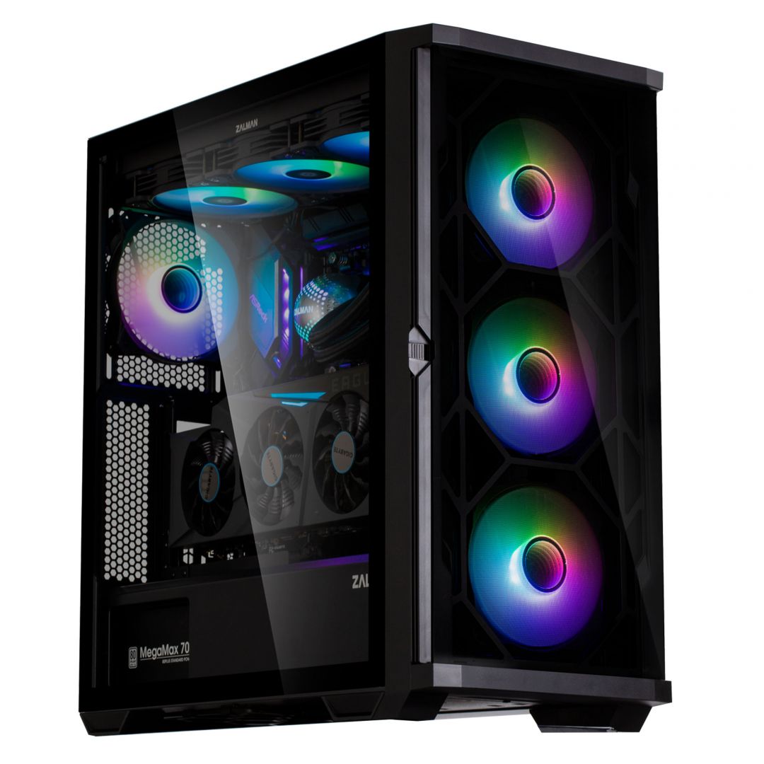 Zalman Z10 Duo RGB Tempered Glass Black