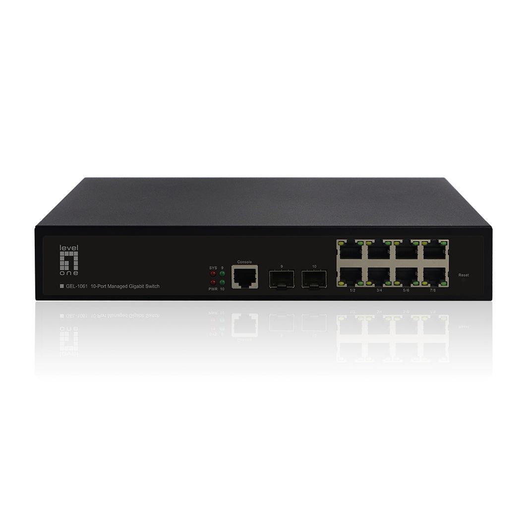 LevelOne GEL-1061 10-Port L2 Managed Gigabit Switch