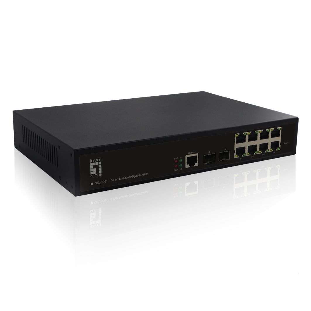 LevelOne GEL-1061 10-Port L2 Managed Gigabit Switch