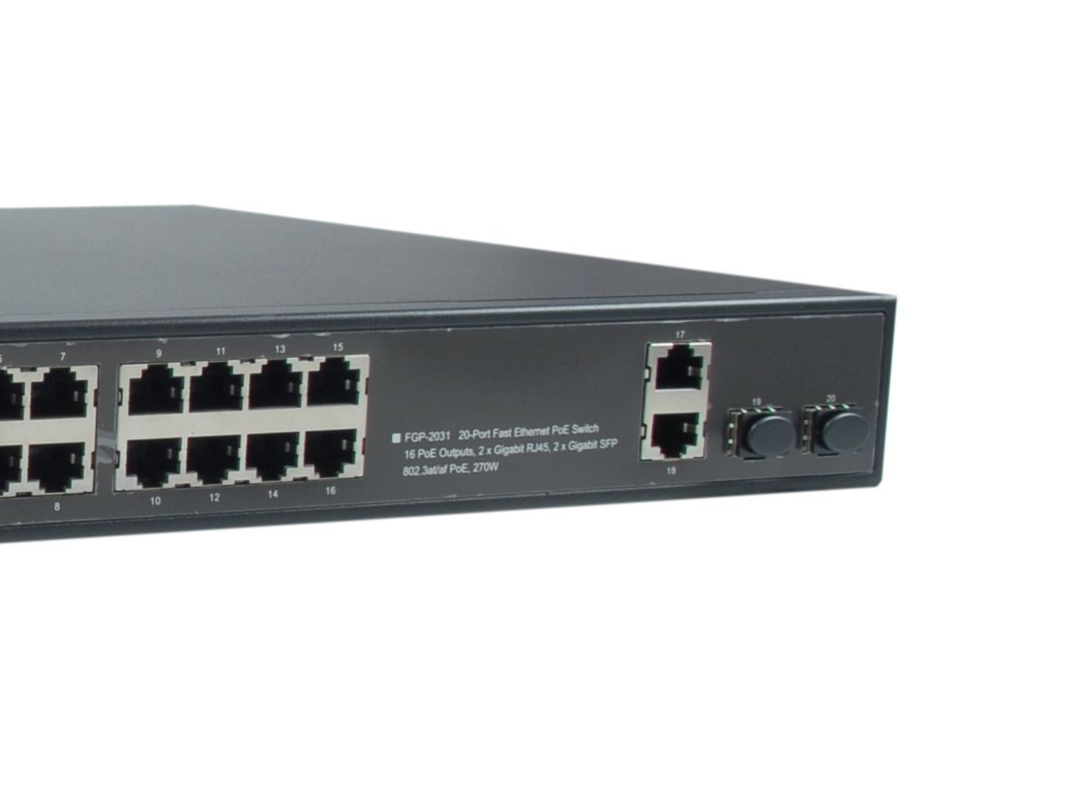 LevelOne FGP-2031 20-Port Fast Ethernet PoE Switch