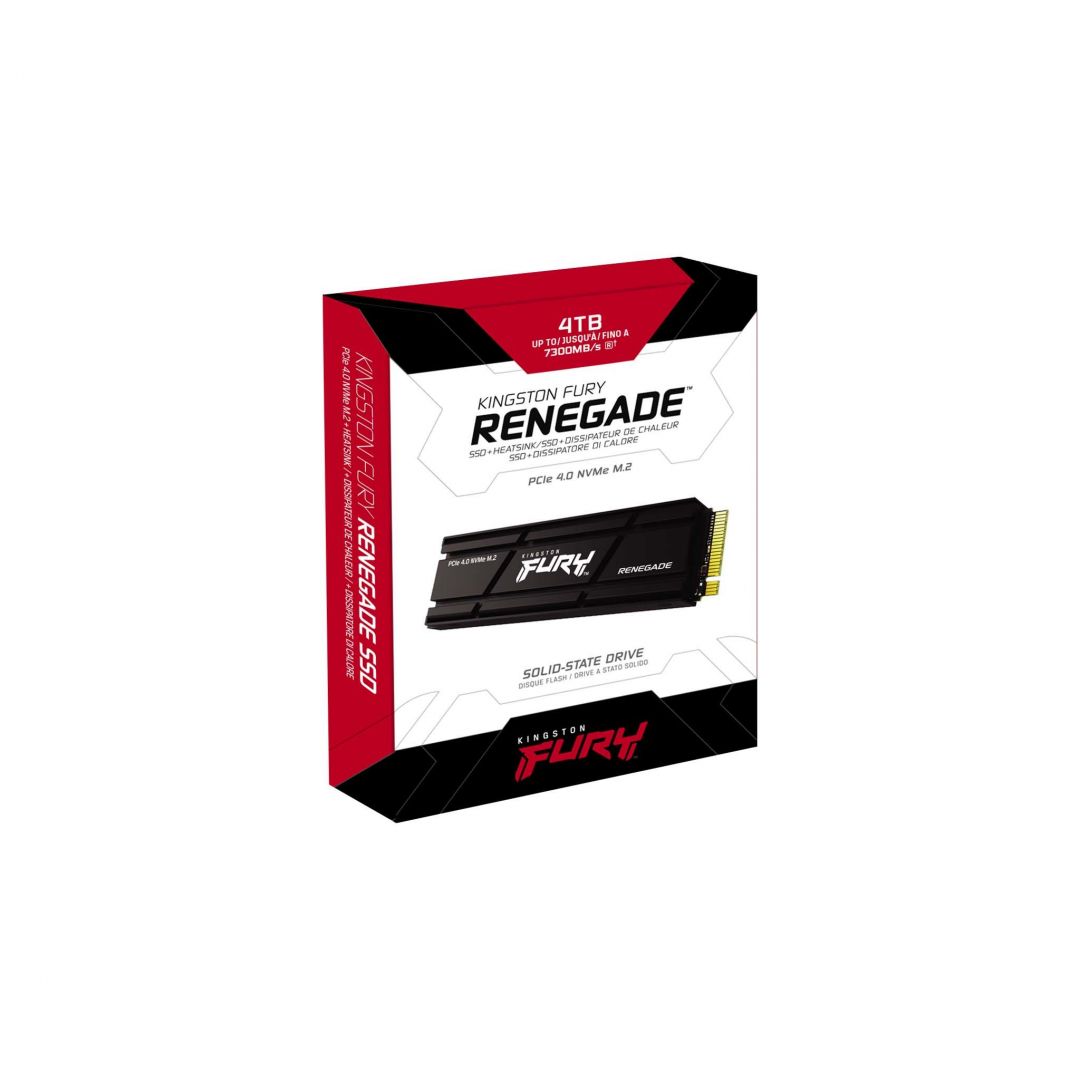 Kingston 4TB M.2 NVMe Fury Renegade with Heatsink Black