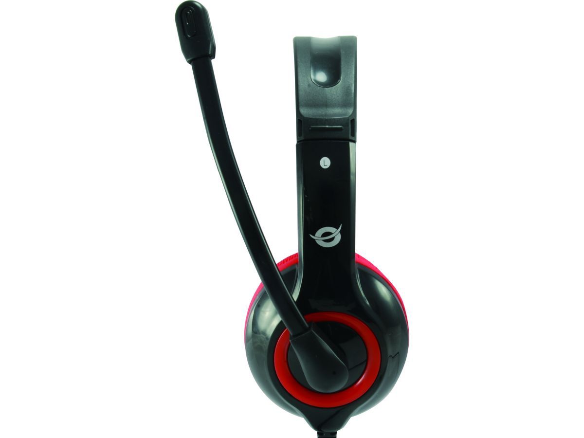 Conceptronic  CCHATSTARU2R Headset Black/Red