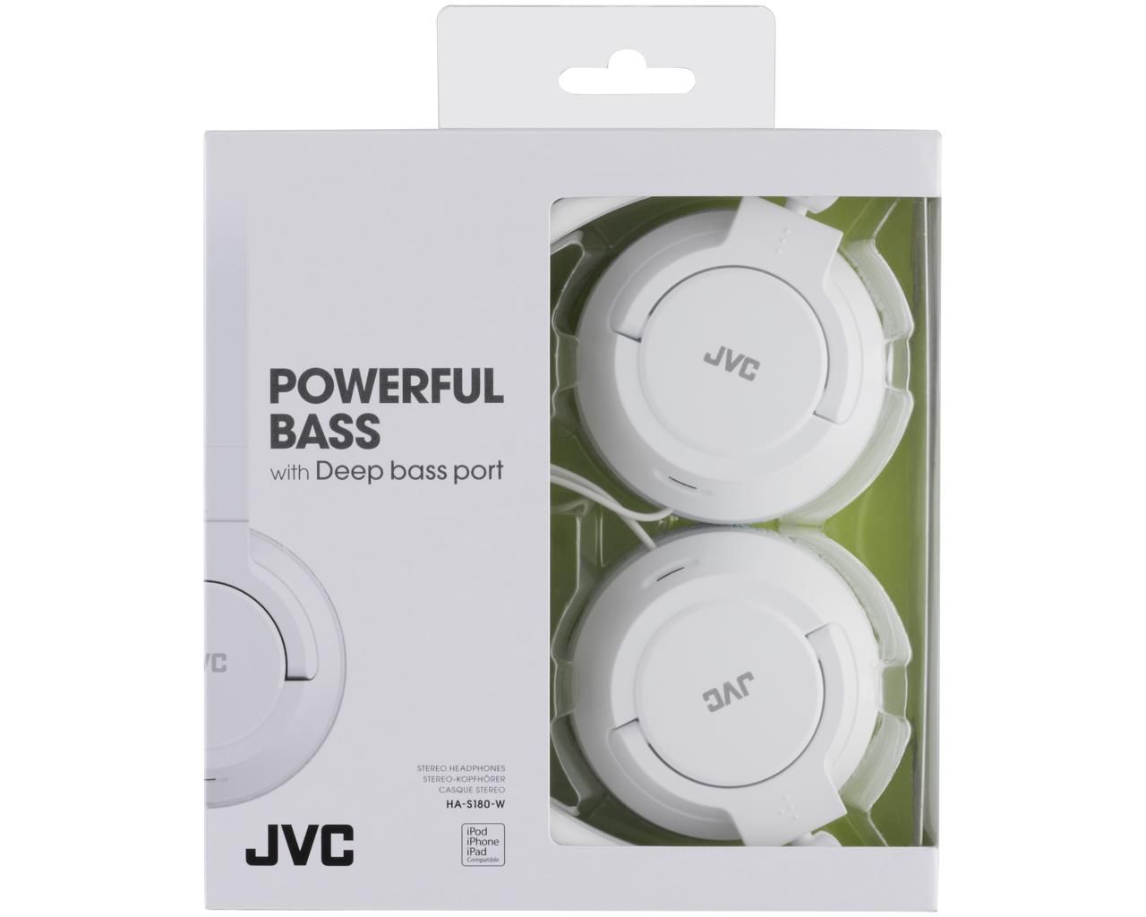 JVC JVC HA-S180-W-E Lightweight Headphones White