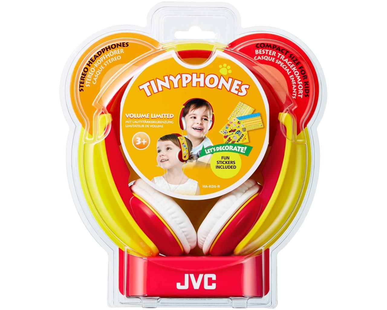 JVC HA-KD 5 R-E Kid''s Headphone with volume limitter Red