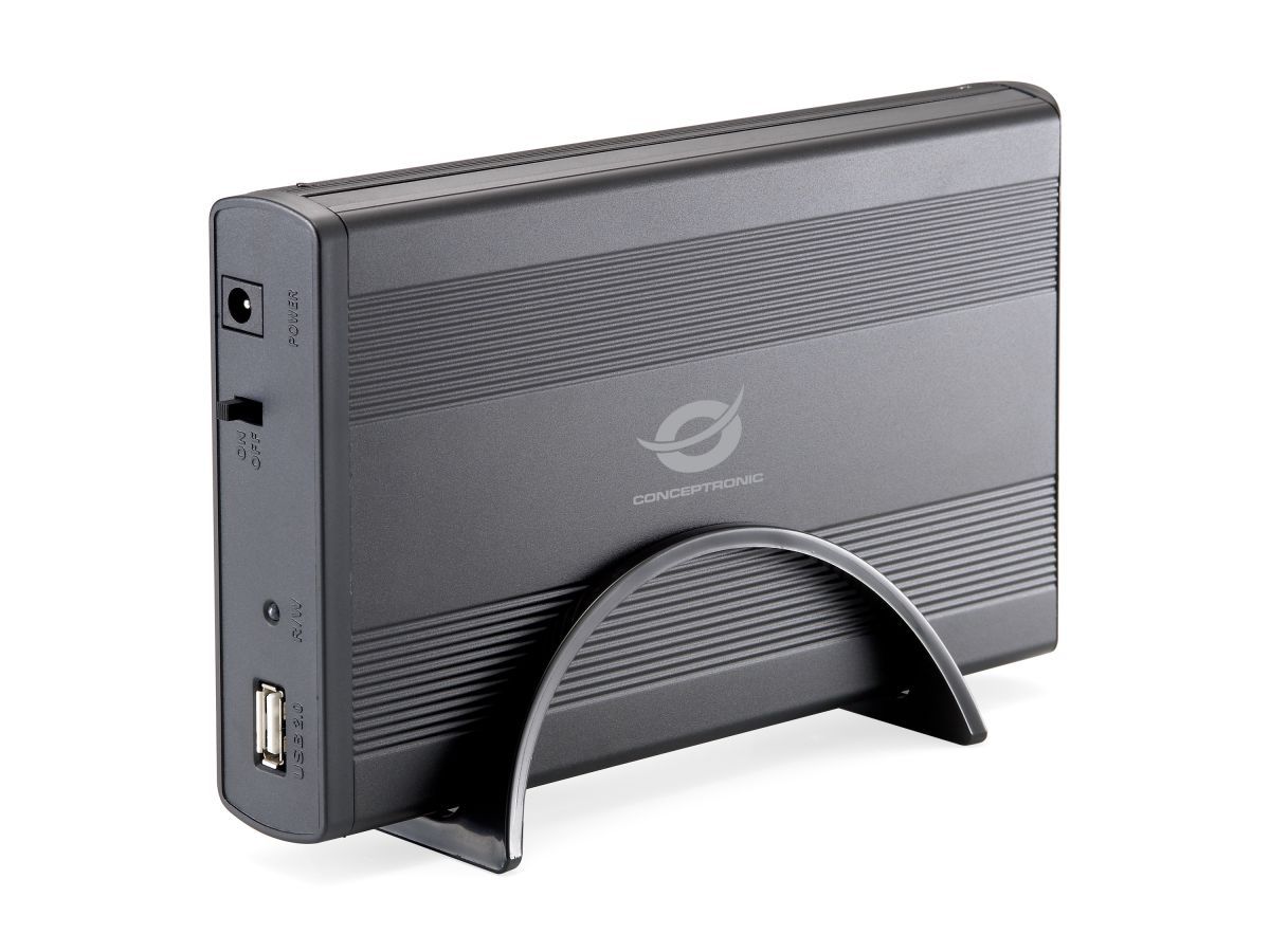 Conceptronic  3,5" USB 2.0 SATAIII Enclosure Black