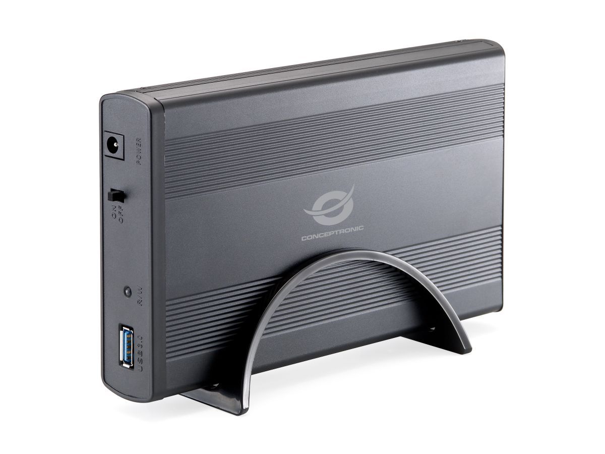 Conceptronic  3,5" USB 3.0 SATAIII Enclosure Black