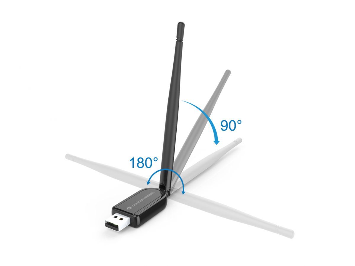 Conceptronic  ABBY07B Long Range Bluetooth 5.1 USB Adapter with External Antenna