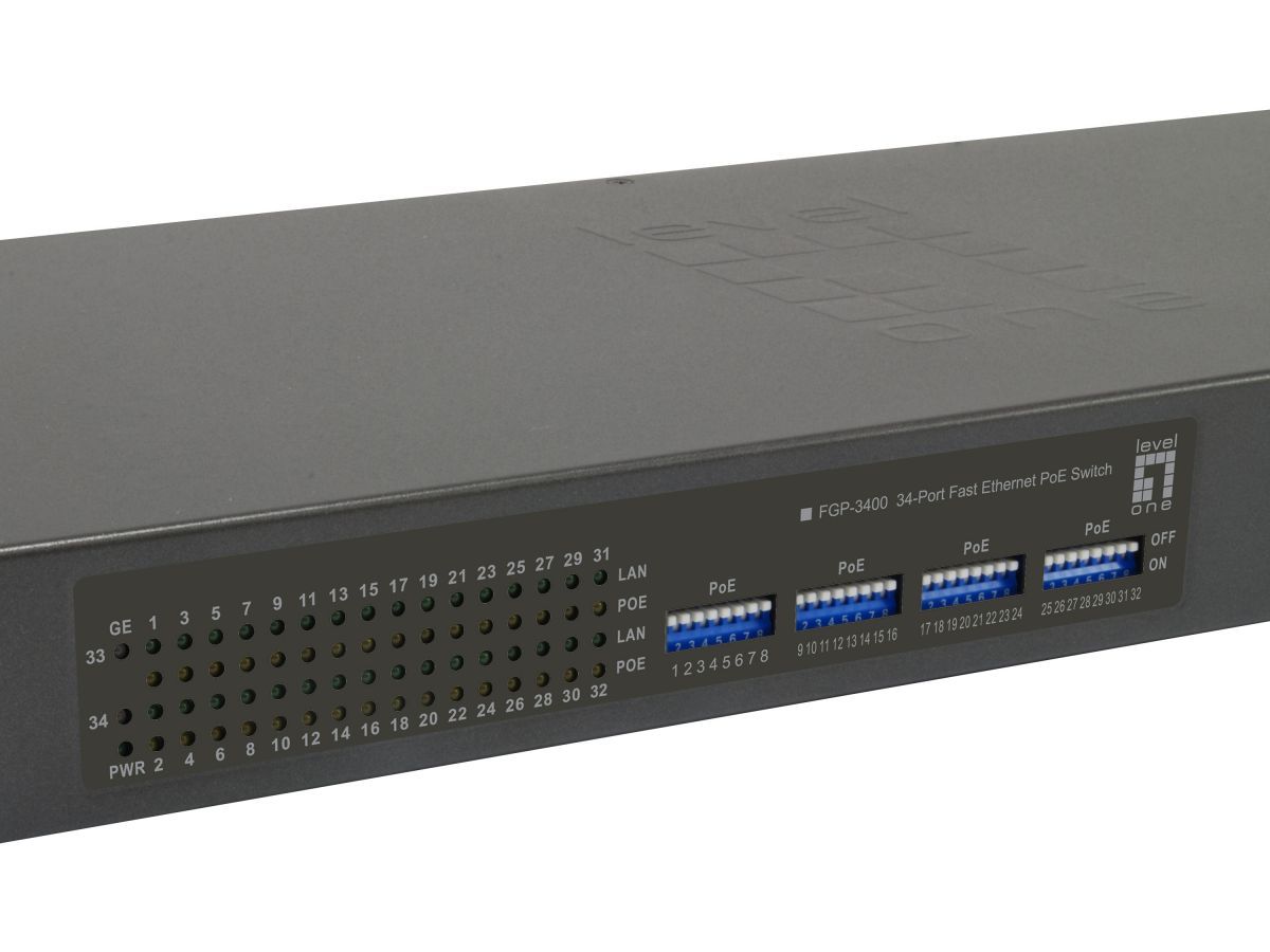 LevelOne FGP-3400W630 34-Port Fast Ethernet PoE Switch