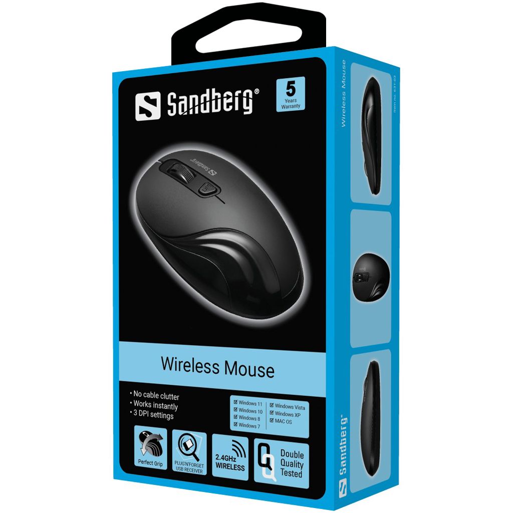 Sandberg Wireless Mouse Black