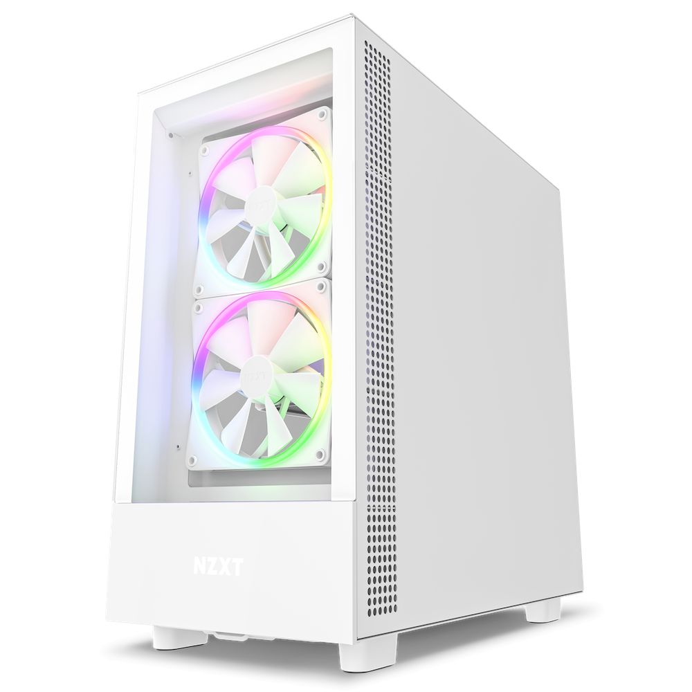 NZXT H5 Elite RGB Tempered Glass White