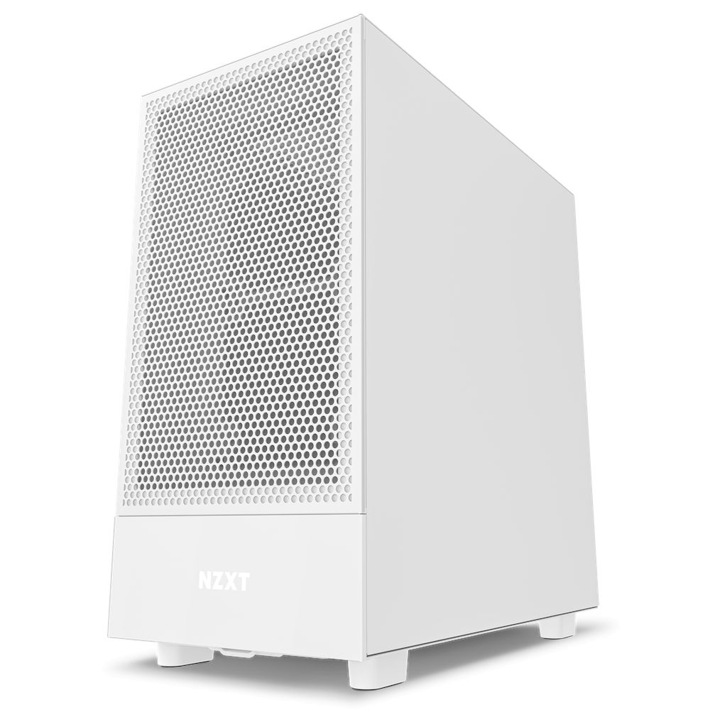 NZXT H5 Flow Tempered Glass White