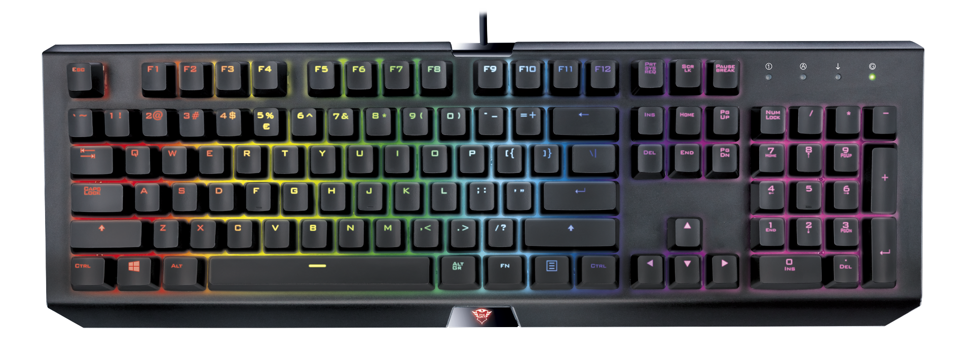 Trust GXT 890 Cada RGB Mechanical Keyboard Black EN