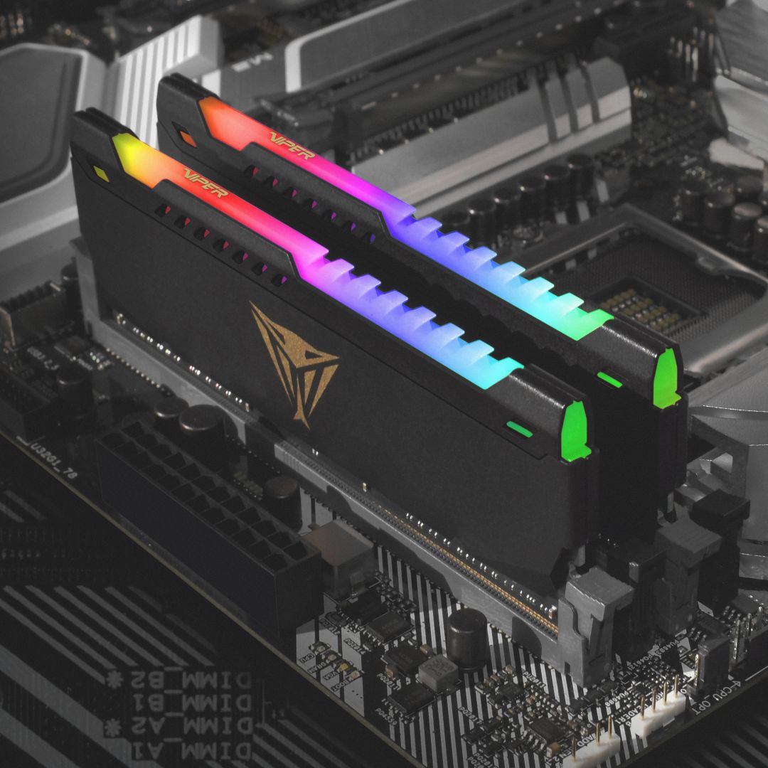 Patriot 32GB DDR4 3200MHz Kit(2x16GB) Viper Steel RGB Grey