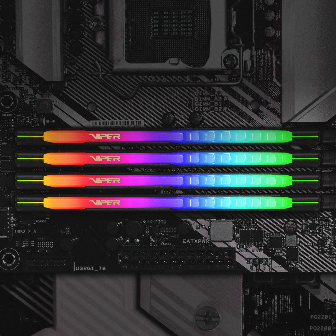 Patriot 32GB DDR4 3200MHz Kit(2x16GB) Viper Steel RGB Grey