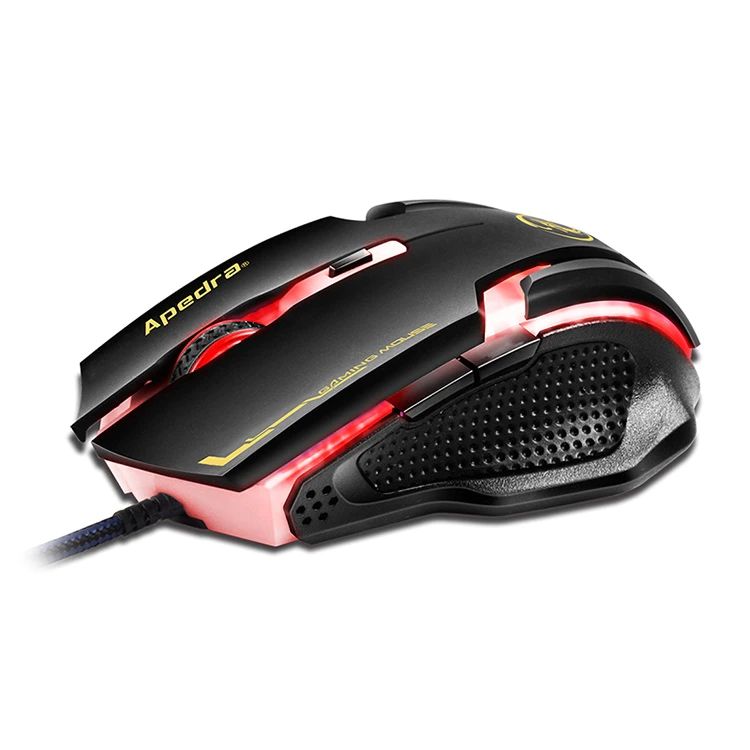 Apedra A9 Gaming Mouse Black/Red