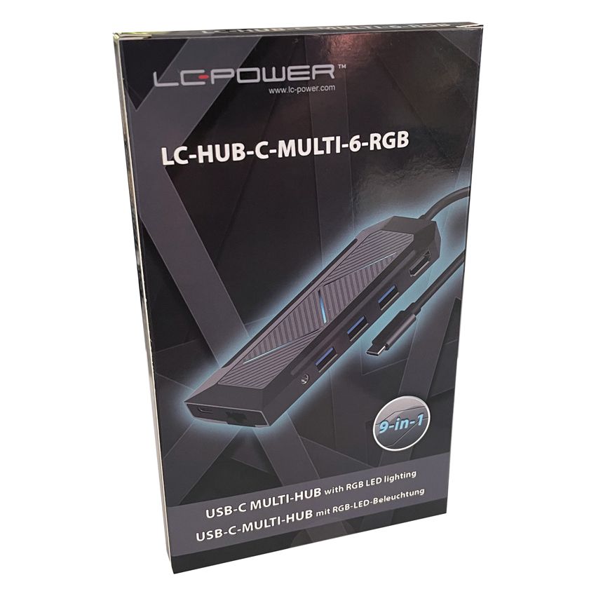 LC Power LC-HUB-C-MULTI-6-RGB Docking Station