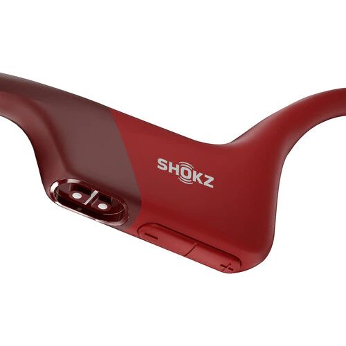 Shokz Operun Bone Conduction Open-Ear Endurance Wireless Bluetooth Headphones Red