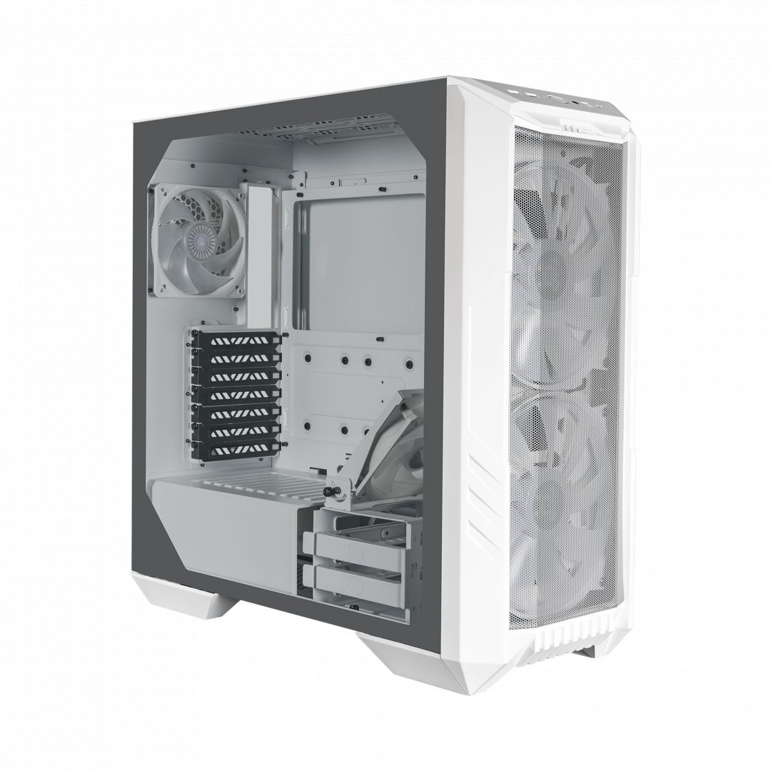 Cooler Master HAF 500 RGB Tempered Glass White