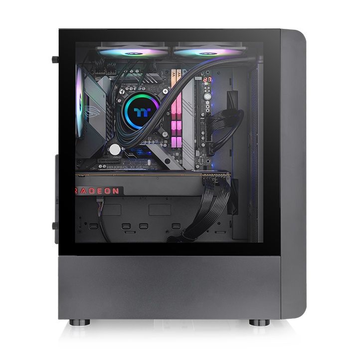 Thermaltake S200 TG ARGB Tempered Glass Black