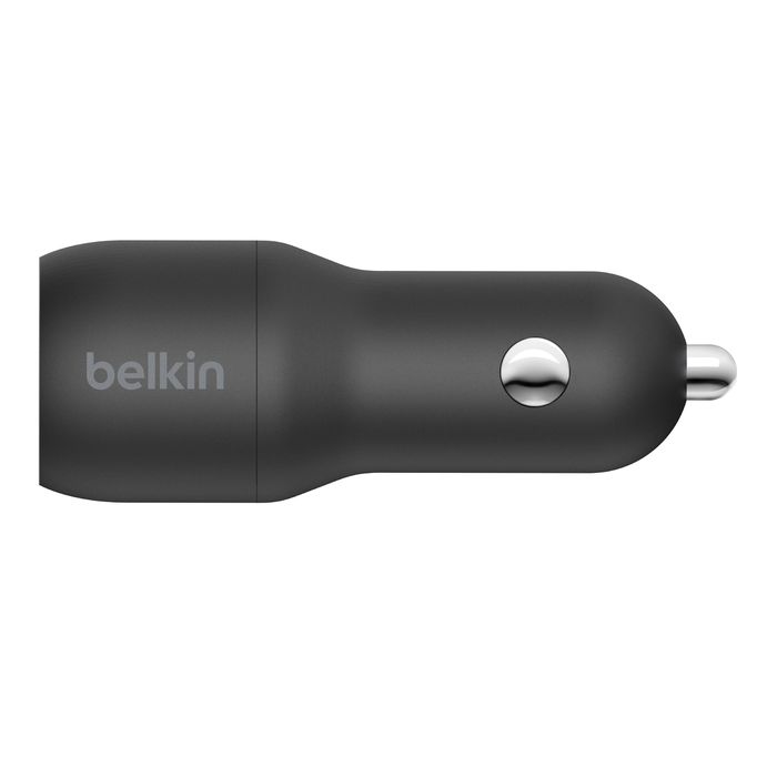 Belkin BoostCharge Dual USB-A Car Charger 24W Black