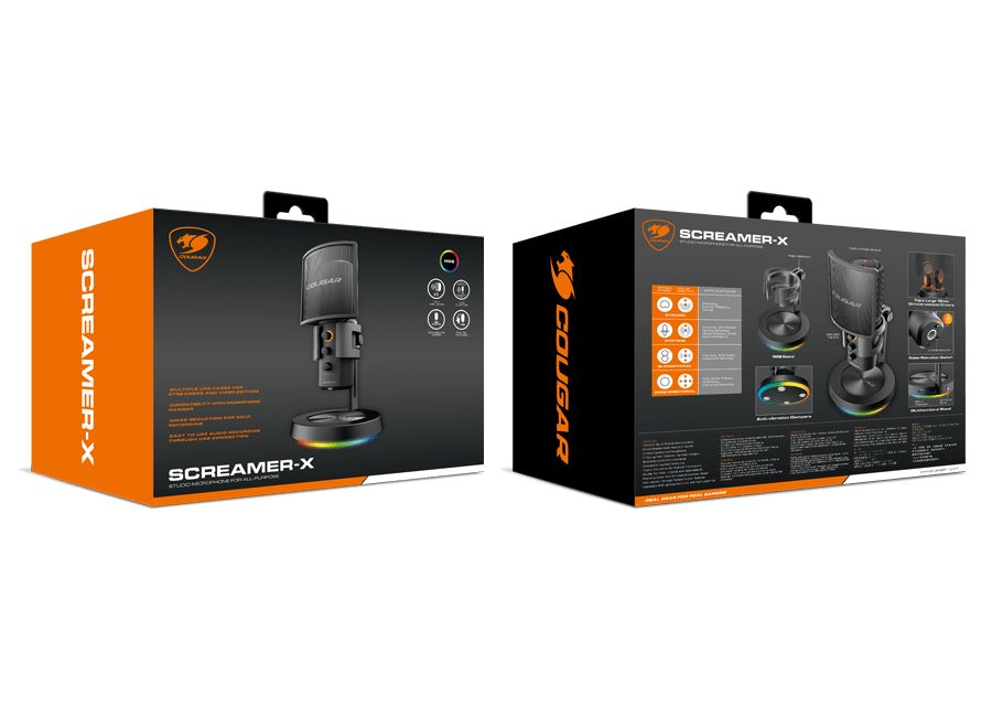 Cougar Screamer-X USB Microphone Black