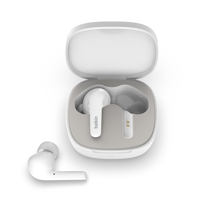 Belkin SoundForm Flow Noise Cancelling Earbuds White