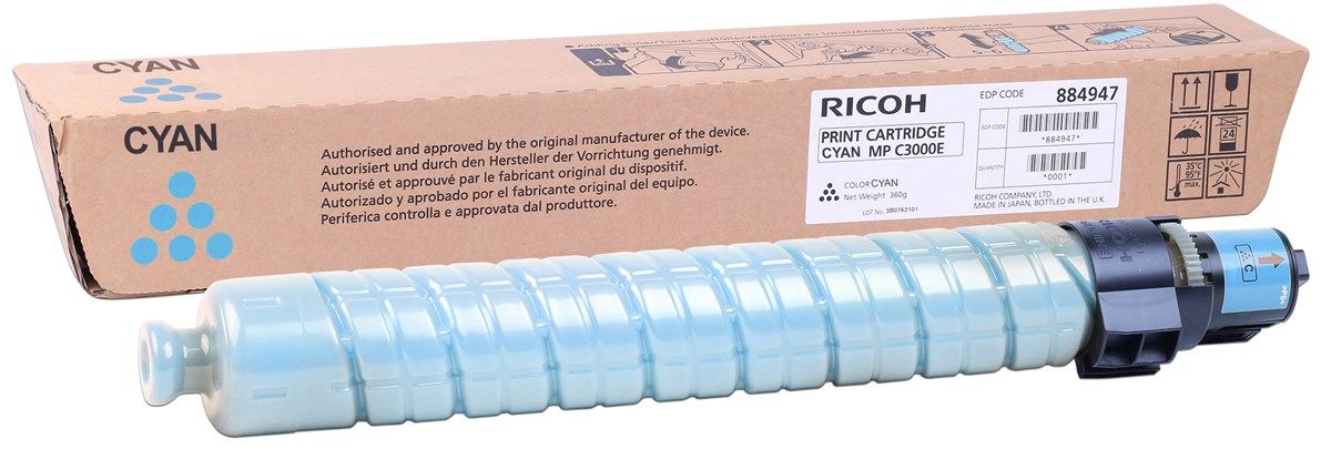 Ricoh MPC2500/3000E Cyan toner