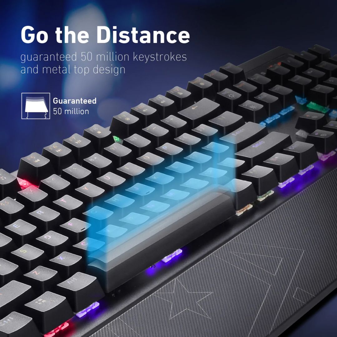 VERTUX Toucan Mechanical Gaming Keyboard Black US