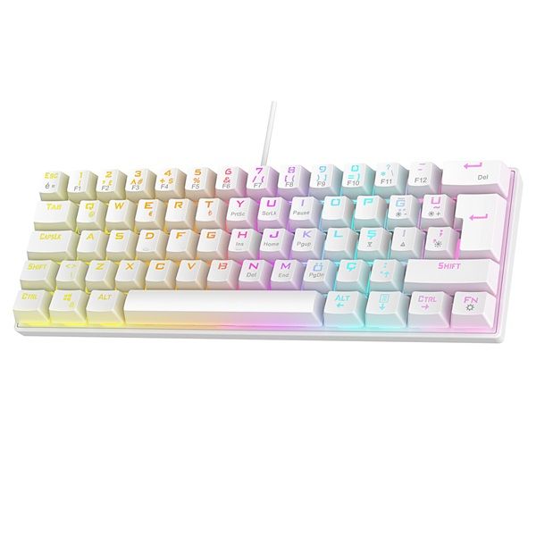 Rampage PLOWER K60 Mechanikus Gaming keyboard White US