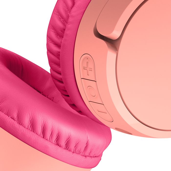 Belkin SoundForm Mini Wireless Bluetooth Headphones for Kids Pink