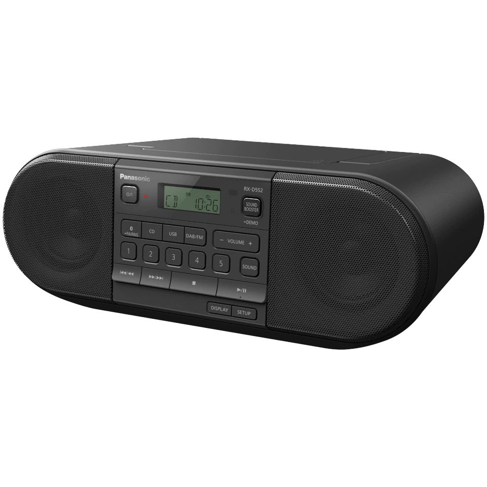 Panasonic RX-D552E-K CD Radio Recorder Black