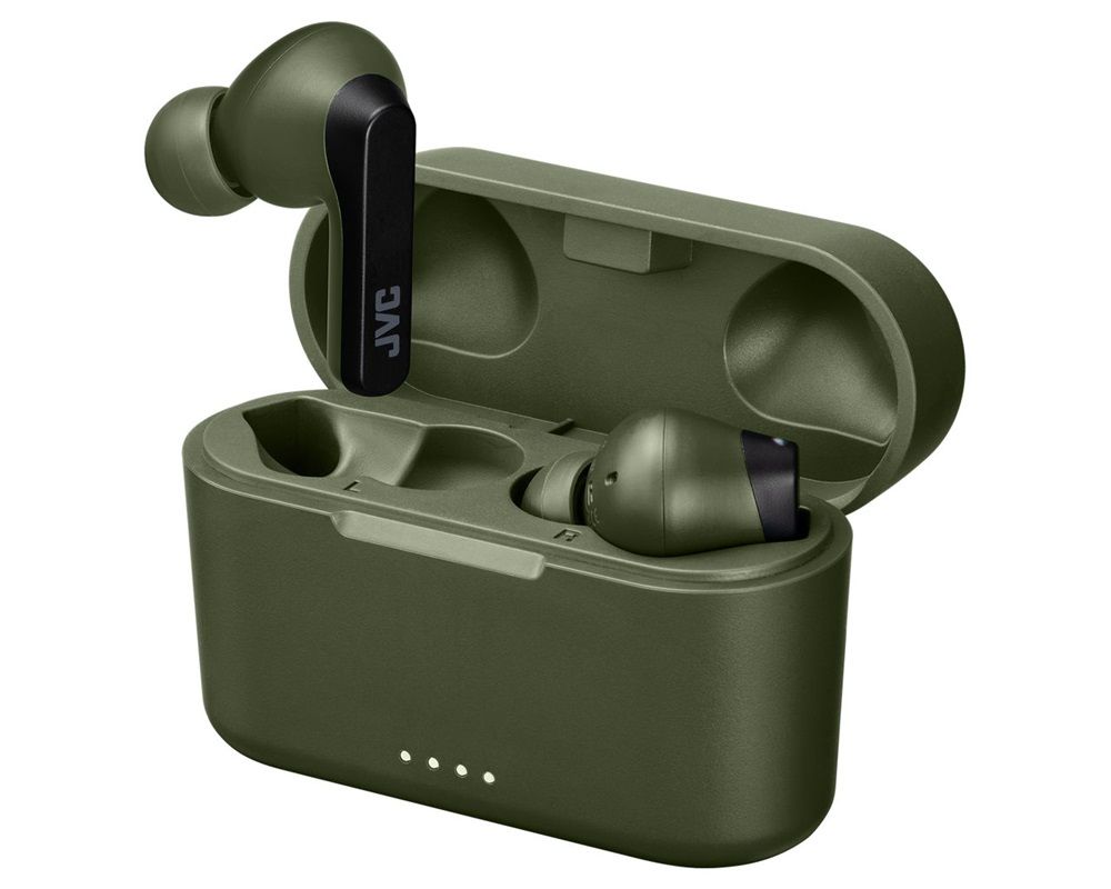 JVC HA-A9TG True Wireless Bluetooth Headset Military Green