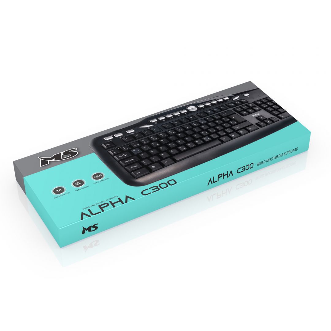 MS Alpha C300 Keyboard Black UK