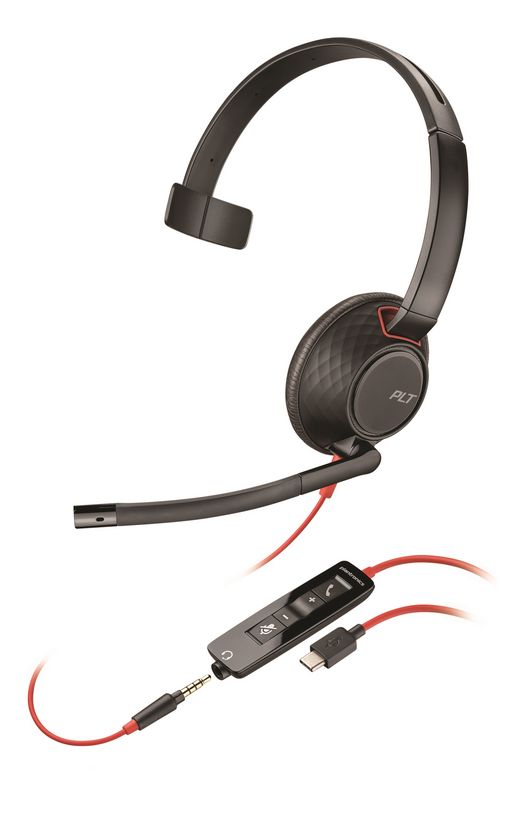 Poly Plantronics Blackwire 5210 Headset Black