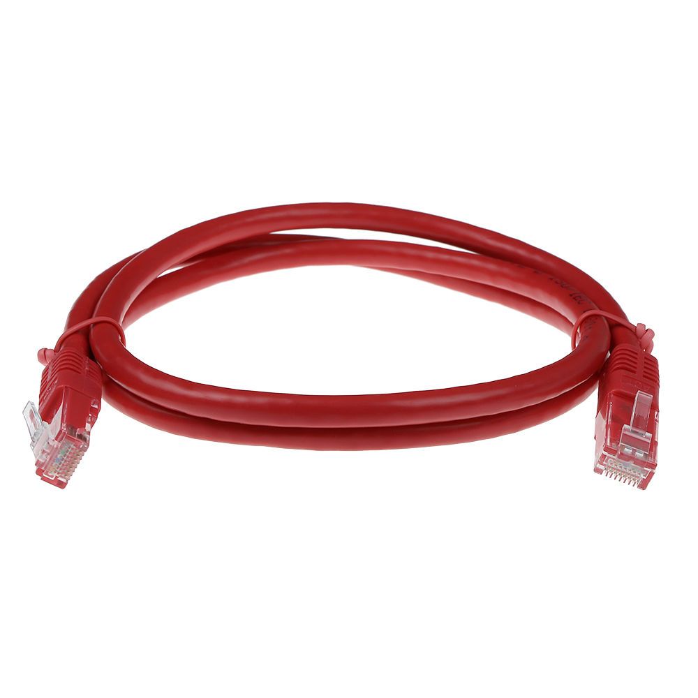 ACT CAT6A U-UTP Patch Cable 2m Red