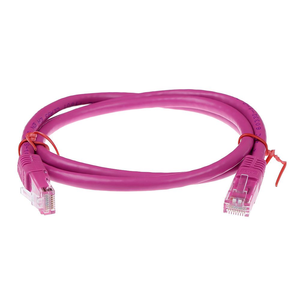 ACT CAT6 U-UTP Patch Cable 1m Pink