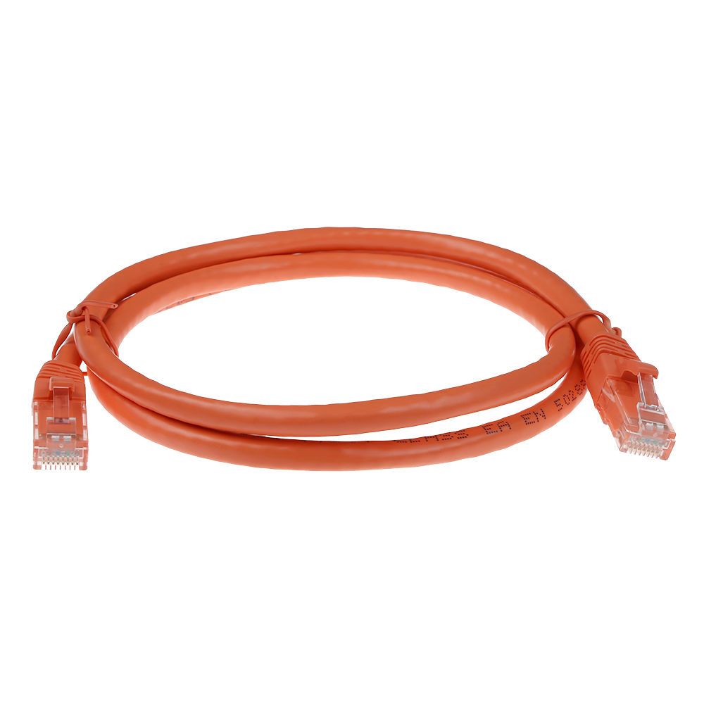 ACT CAT6A U-UTP Patch Cable 2m Orange