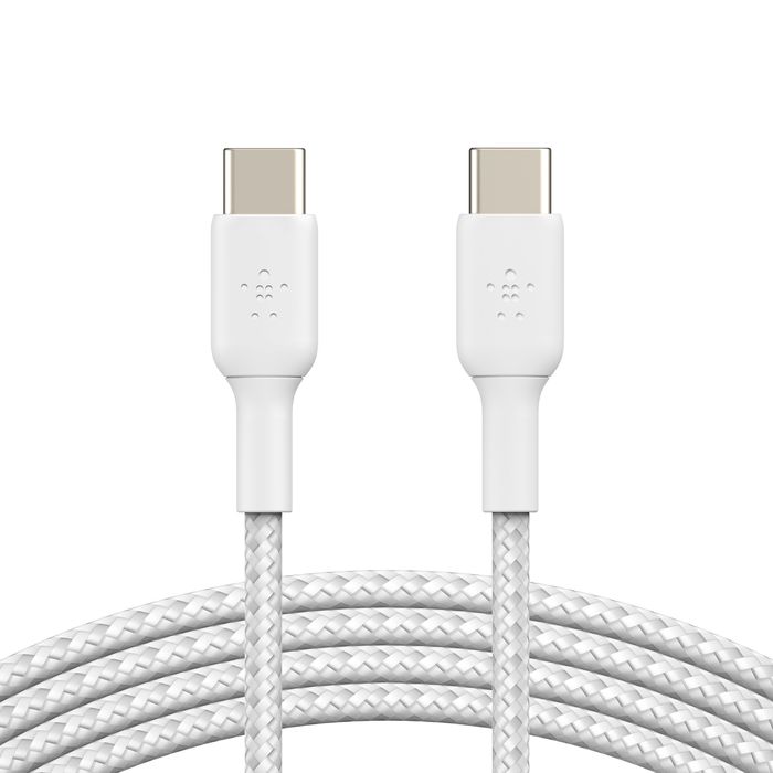 Belkin BoostCharge Braided USB-C to USB-C Cable 1m White