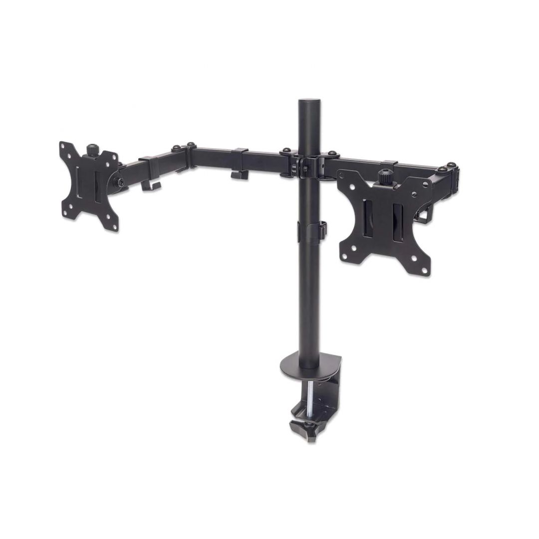 Manhattan Universal Dual Monitor Mount with Double-Link Swing Arms