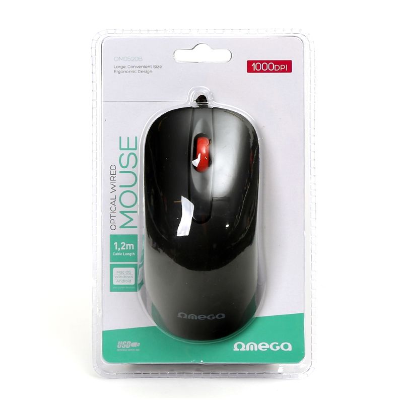 Omega OM0520B Mouse Black