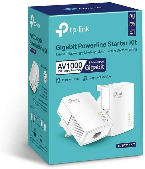 TP-Link TL-PA717 KIT AV1000 Gigabit Powerline Starter Kit