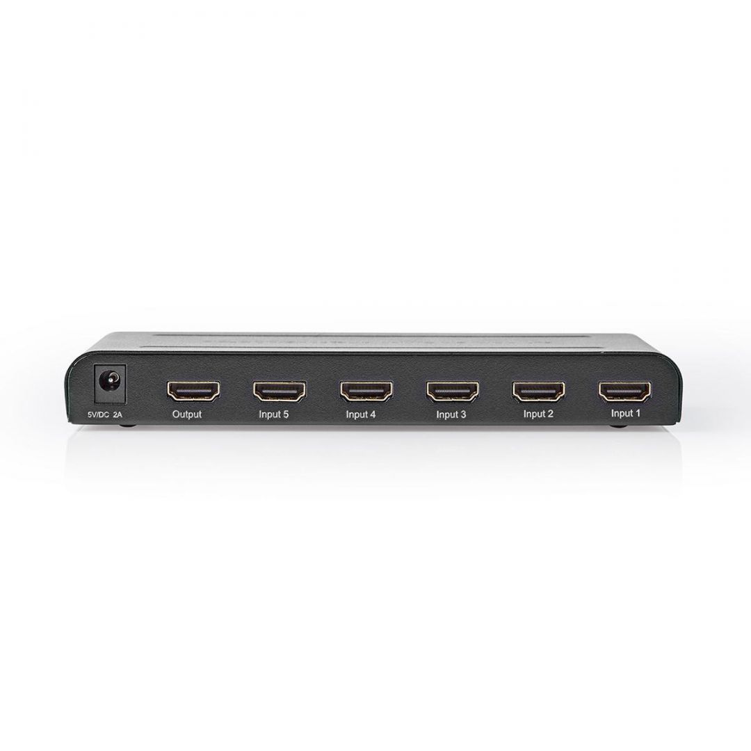 Nedis 5-pontos HDMI Switch Black