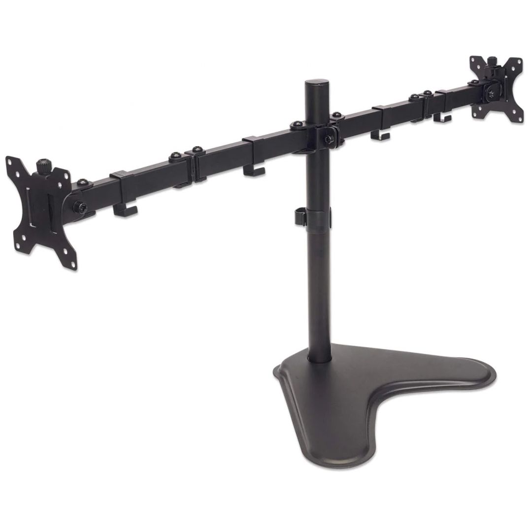 Manhattan Universal Dual Monitor Stand with Double-Link Swing Arms