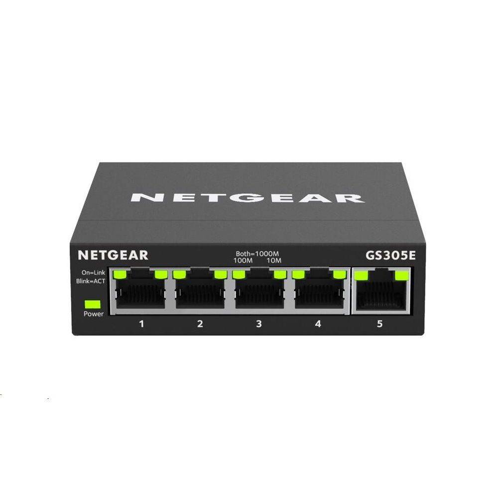 Netgear GS305E 5 Port Gigabit Ethernet Plus Switch